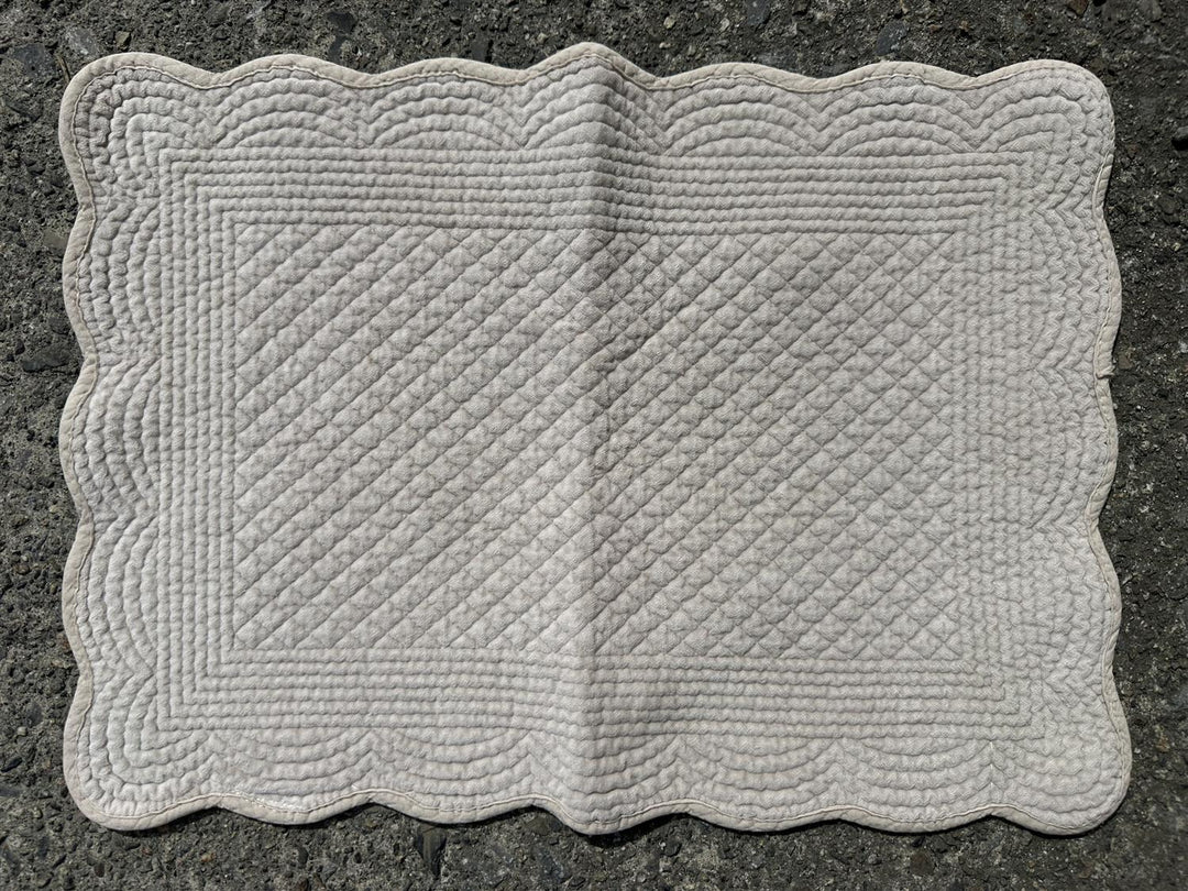 Spisebrikke velur 35x50 cm Grey beige