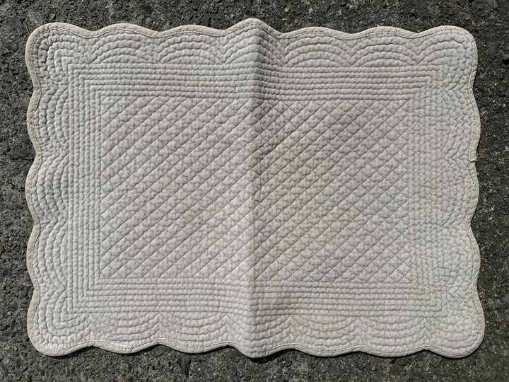 Spisebrikke velur 35x50 cm Grey beige