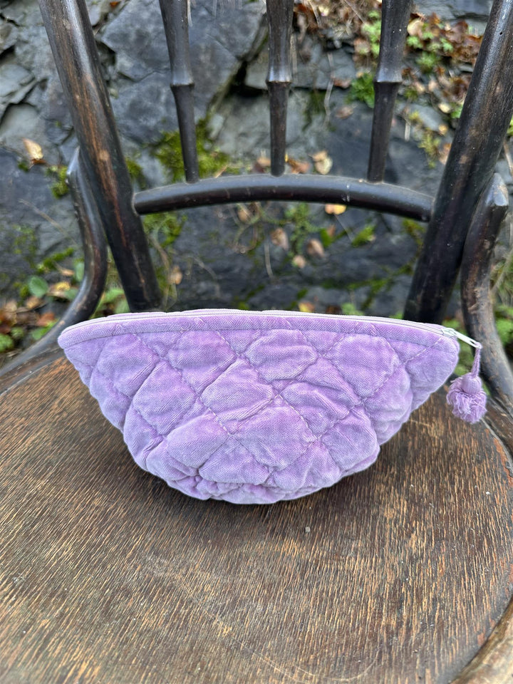 Sminkepung velur 15xH10 cm lilac
