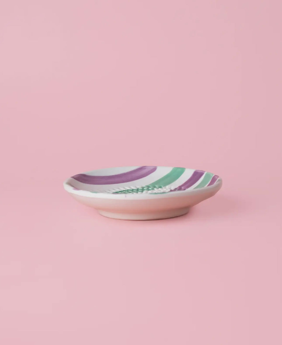 Rivjern keramikk lilla og grønn