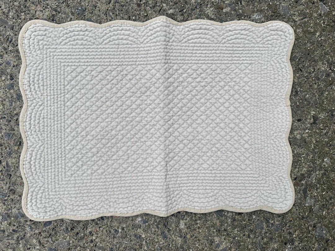 Spisebrikke avlang velur 35x50 cm Light blue