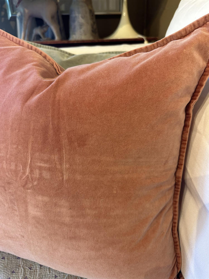 Putetrekk velur 50x50 cm Burnt orange