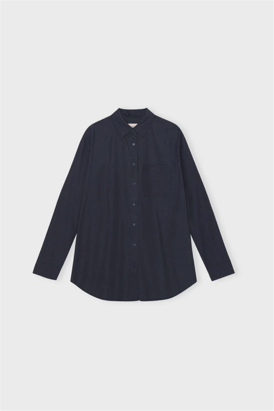 Gaia skjorte poplin dark navy