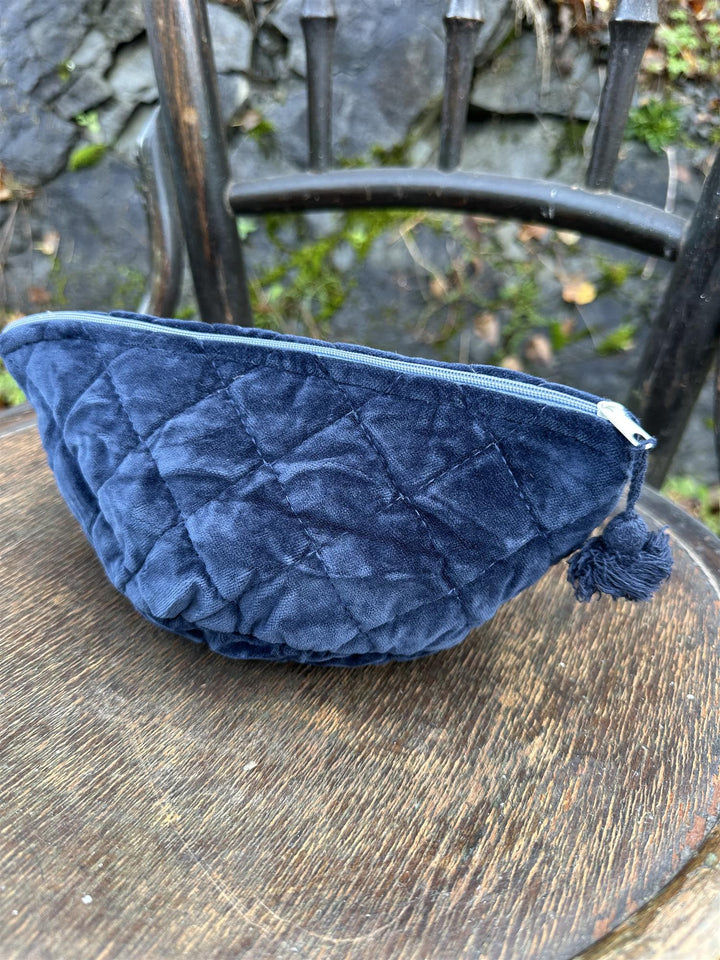 Sminkepung velur 15xH10 cm Indigo