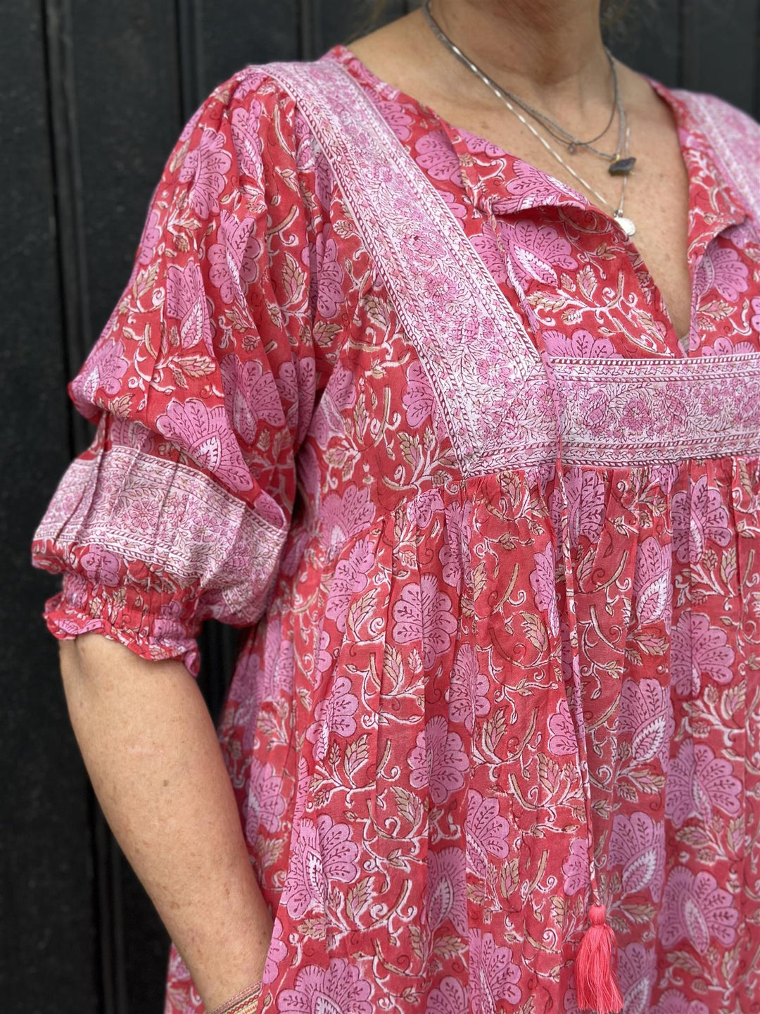 Randi smekkekjole red/pink