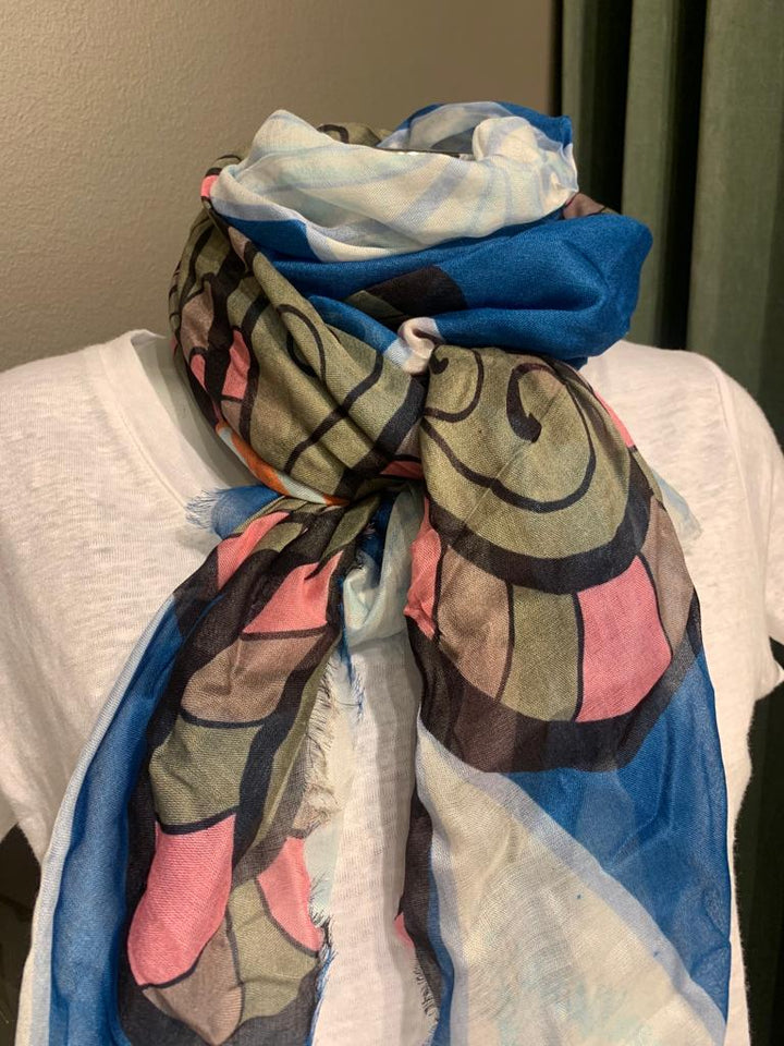 Selma skjerf blue