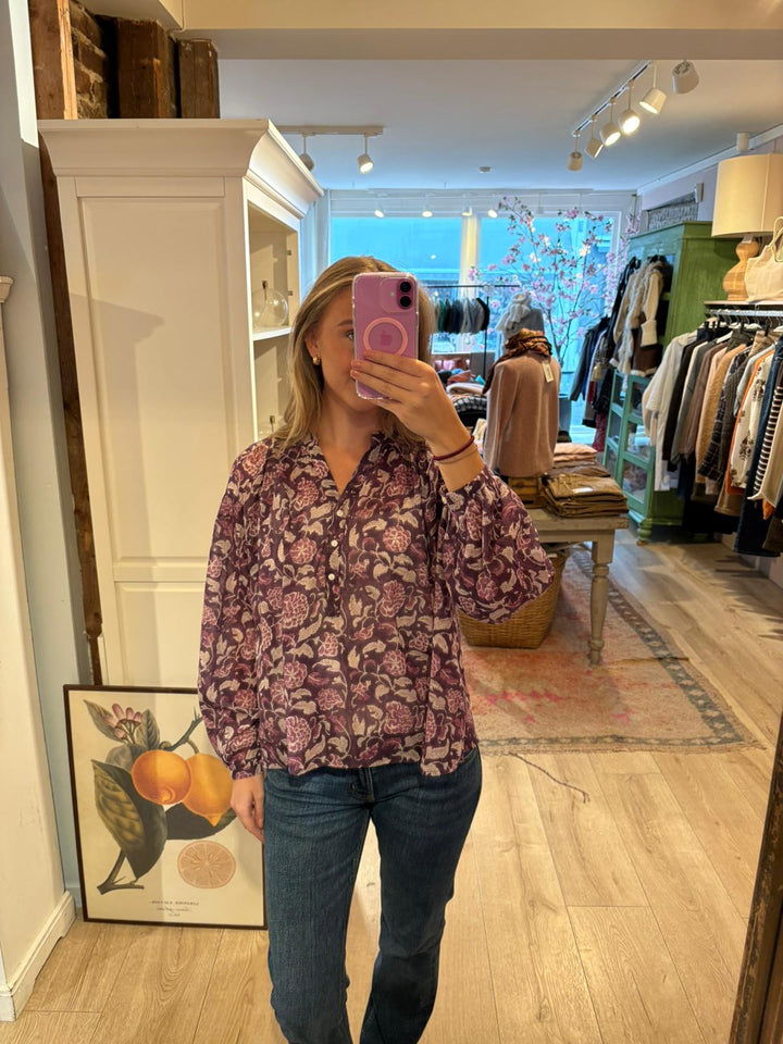 Caroline bluse lilla