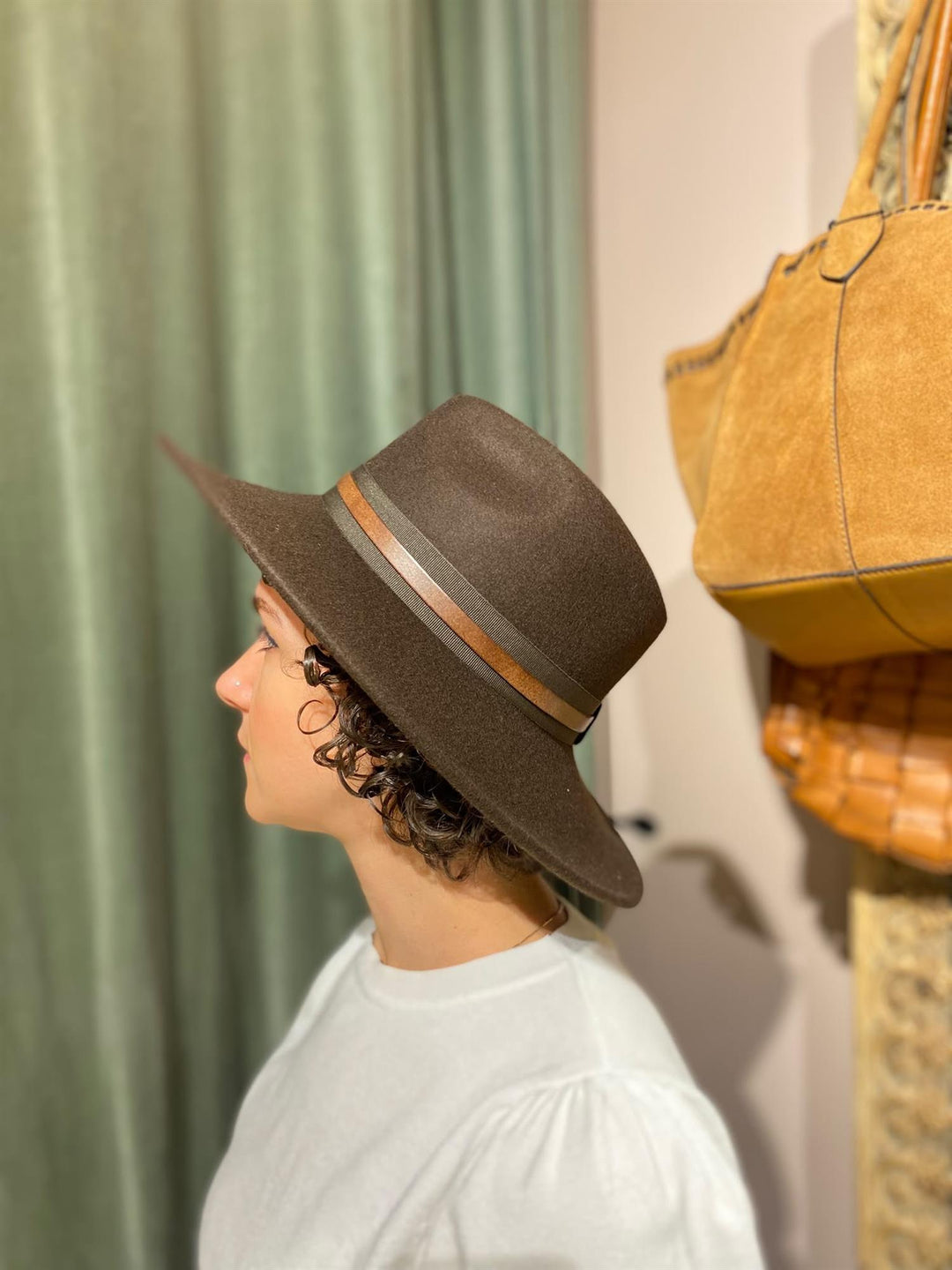 Frederique fedora mocca brown