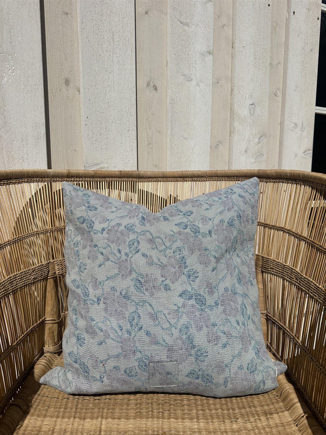 Putetrekk vintage kantha 50x50 cm Nr 118