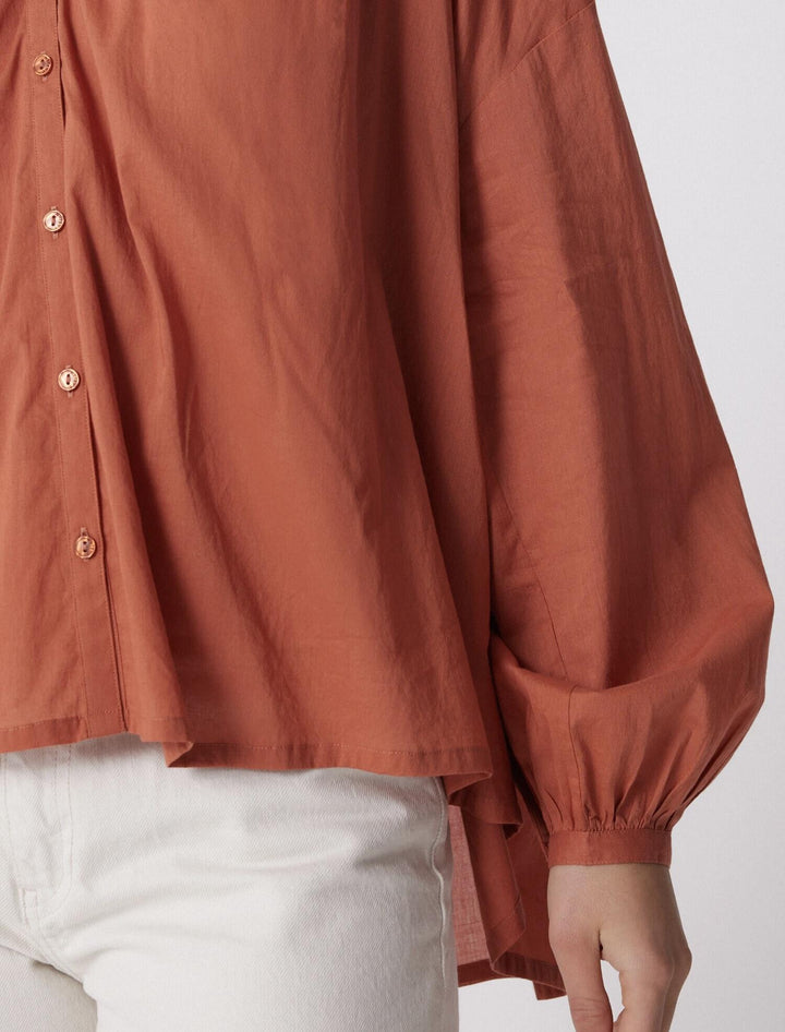 Maya bluse terre cuite