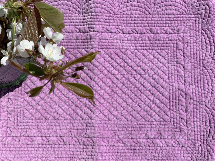 Spisebrikke velur 35x50 cm Lilac
