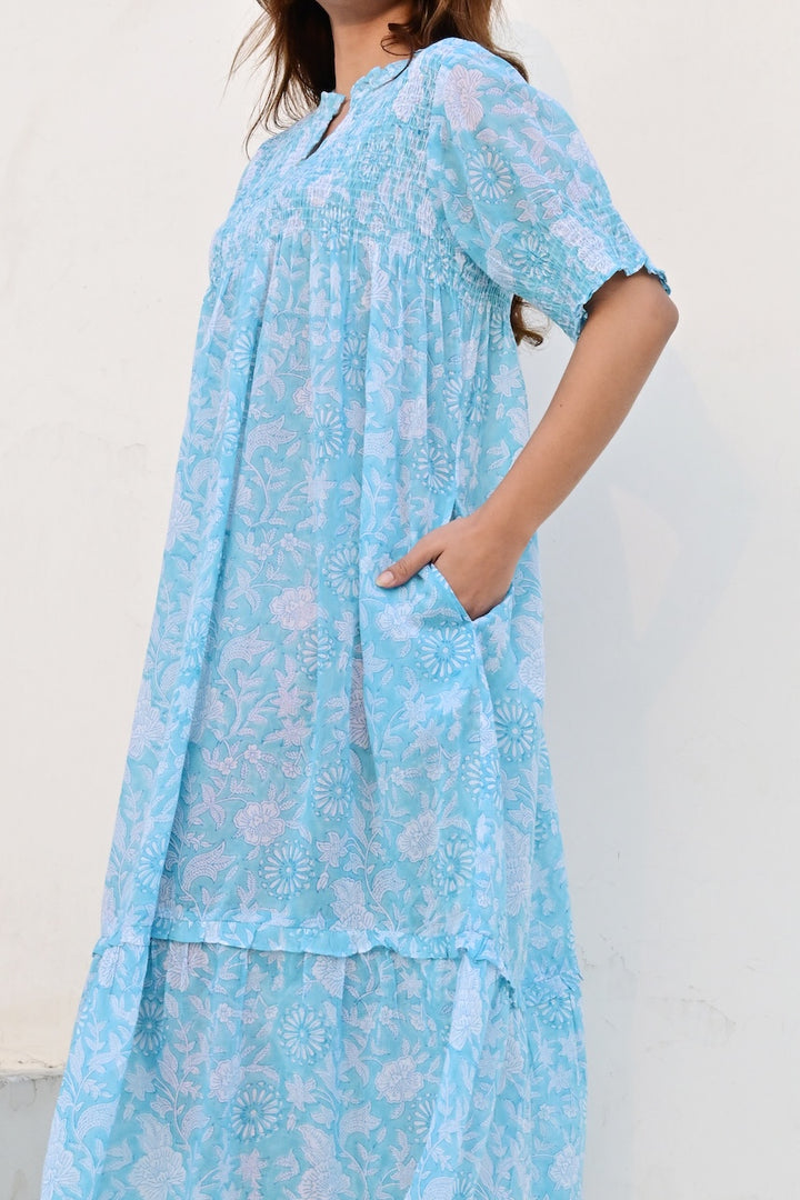 Lyon kjole bobbin ocean blue