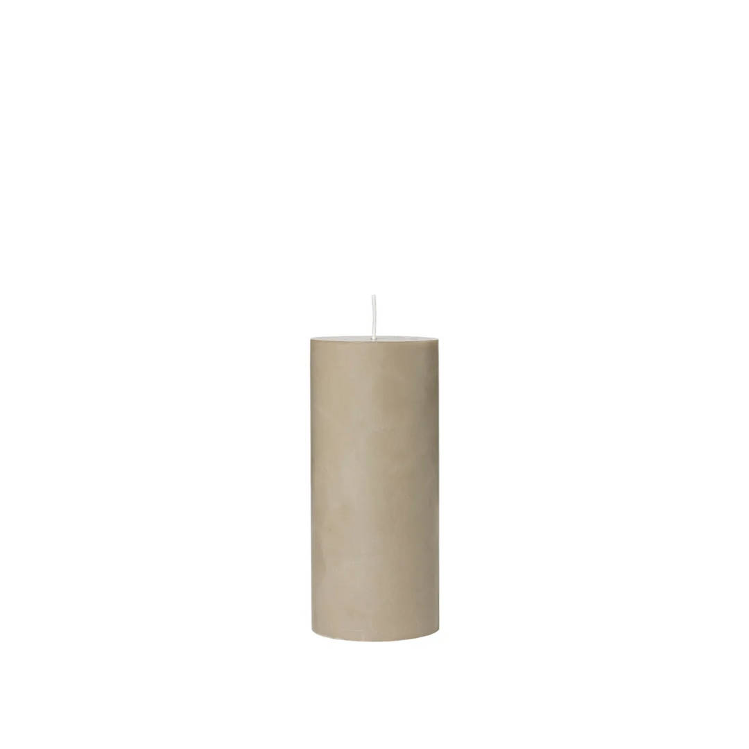 Eco blokklys  Linen  Ø6,7 x H15 cm