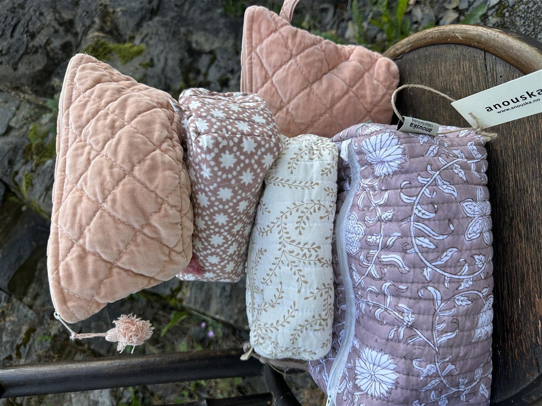 Sminkepung velur 15xH10 cm Peach bloom