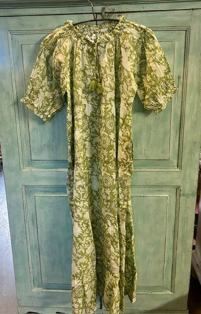 Lyon kjole lang grass green