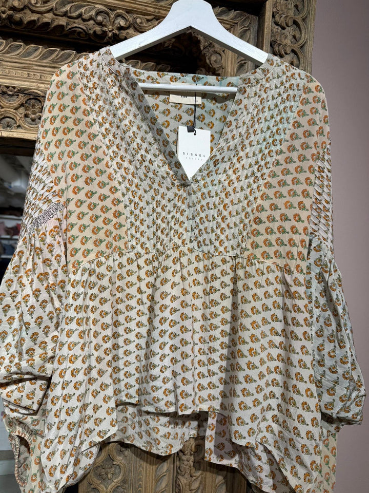 Bibi Balloon 100% silke bluse #142