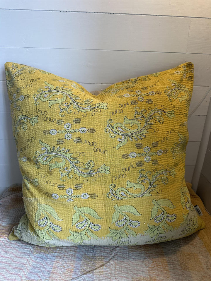 Putetrekk vintage kantha 50x50 cm Nr 112