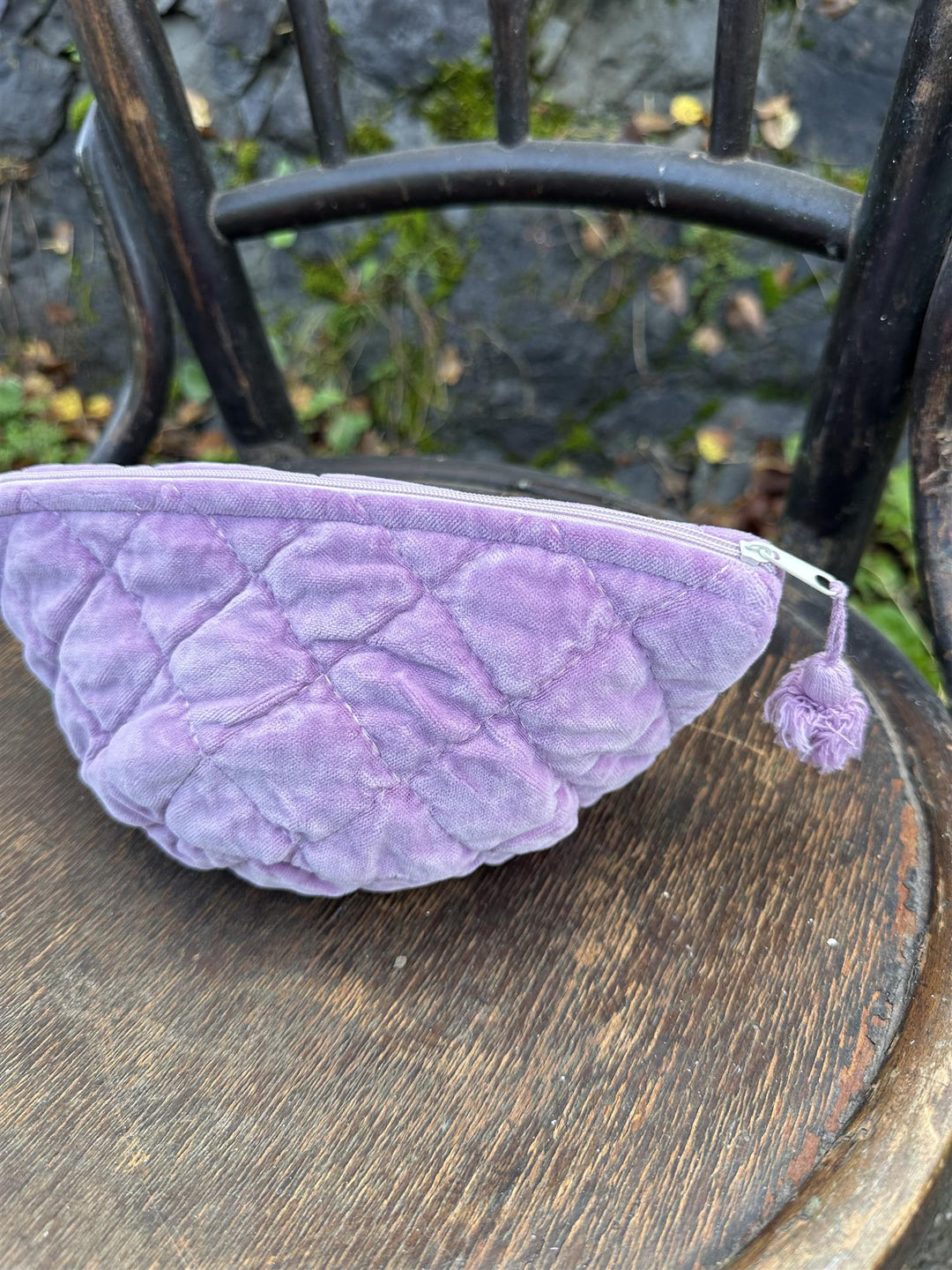 Sminkepung velur 15xH10 cm lilac