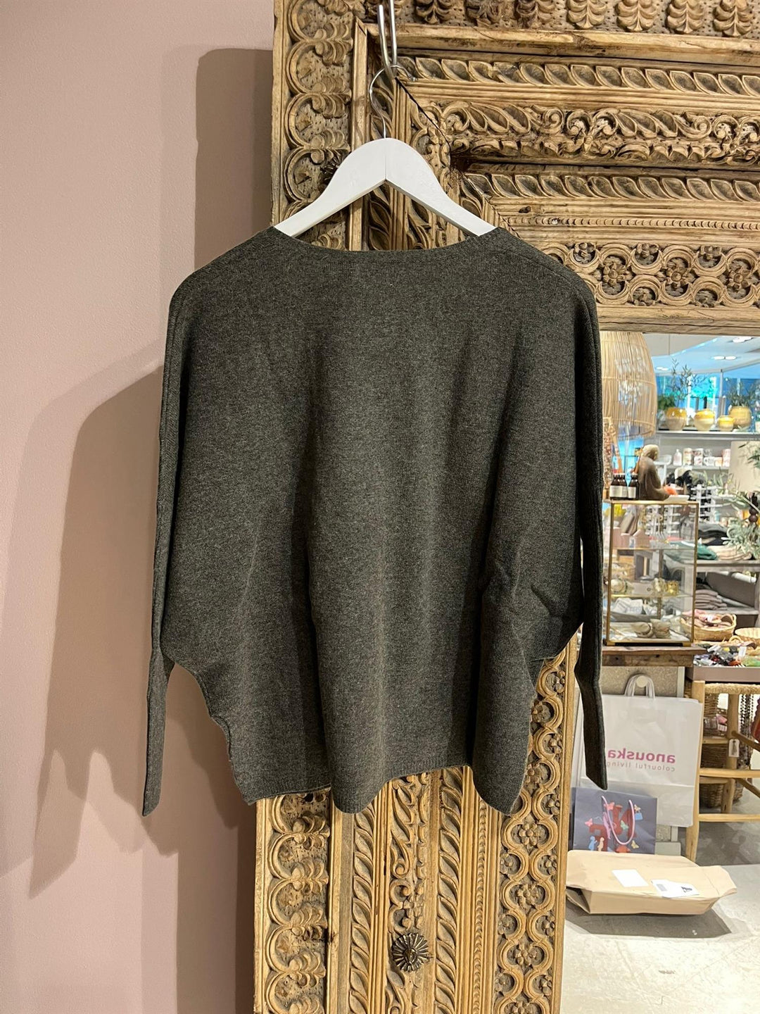 Faustine cashmere genser ash