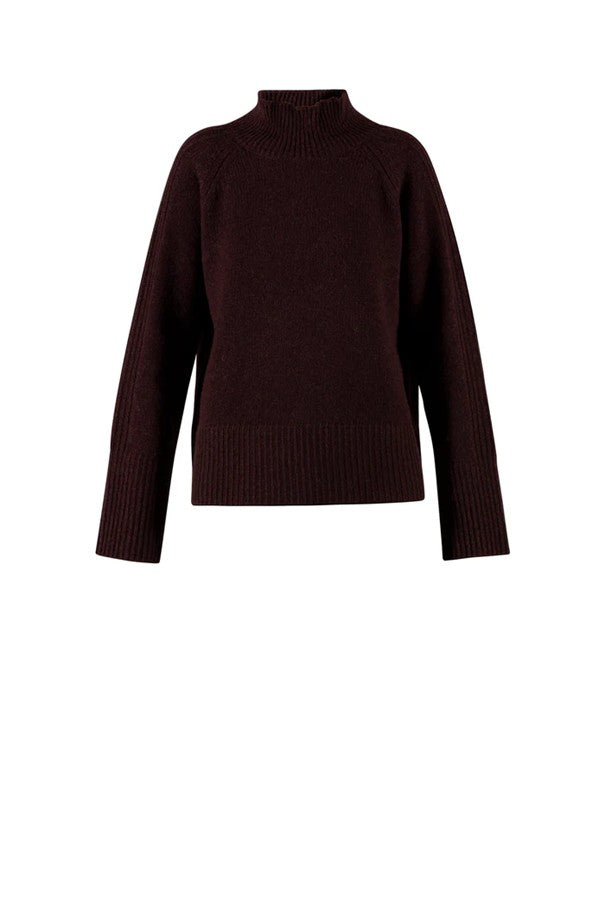 Cimmie genser dark cherry melange