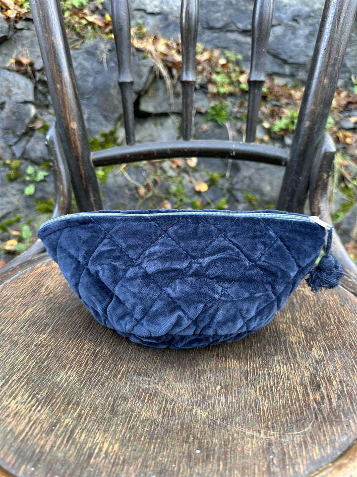 Sminkepung velur 15xH10 cm Indigo