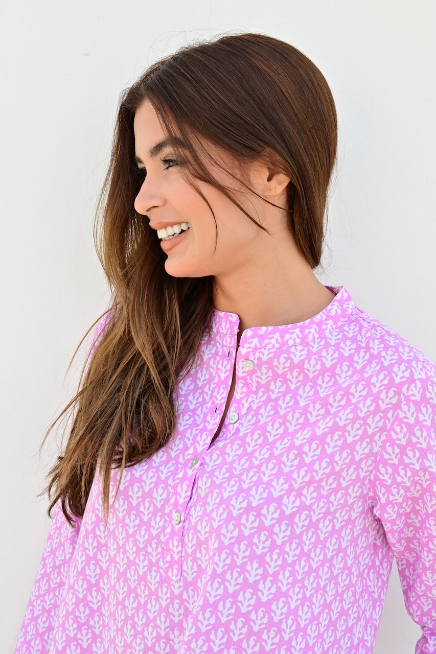 Annabelle lang tunikakjole purple