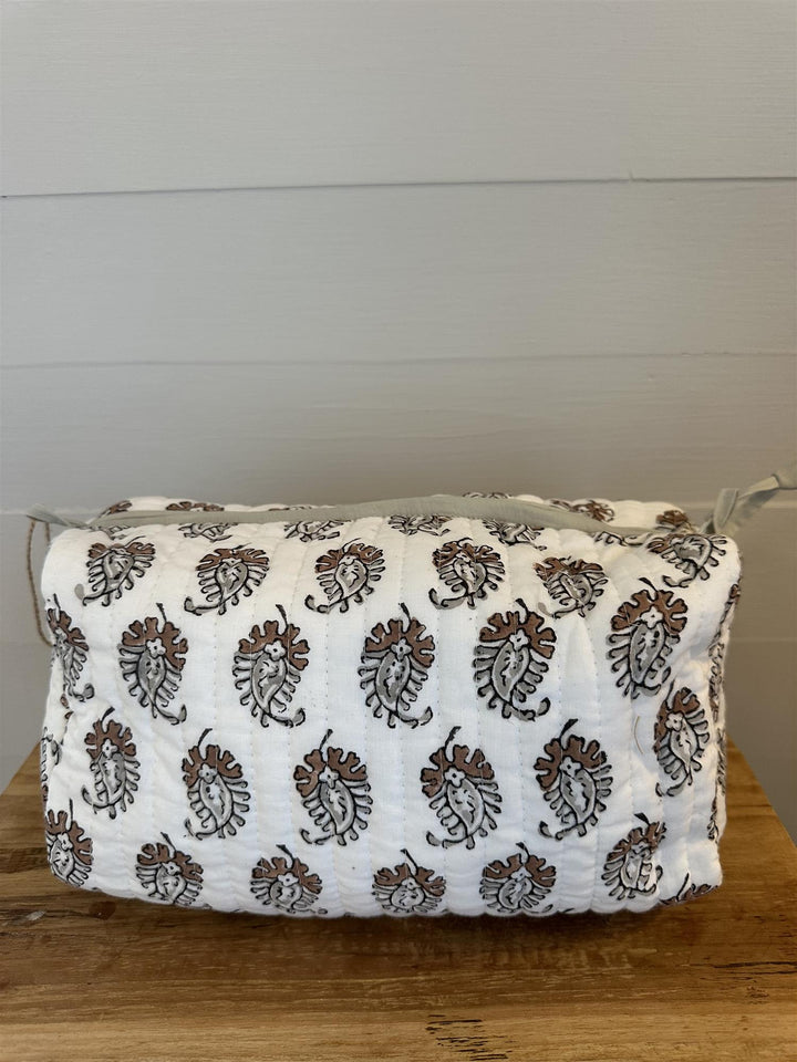 Toalettmappe blokktrykket Alice