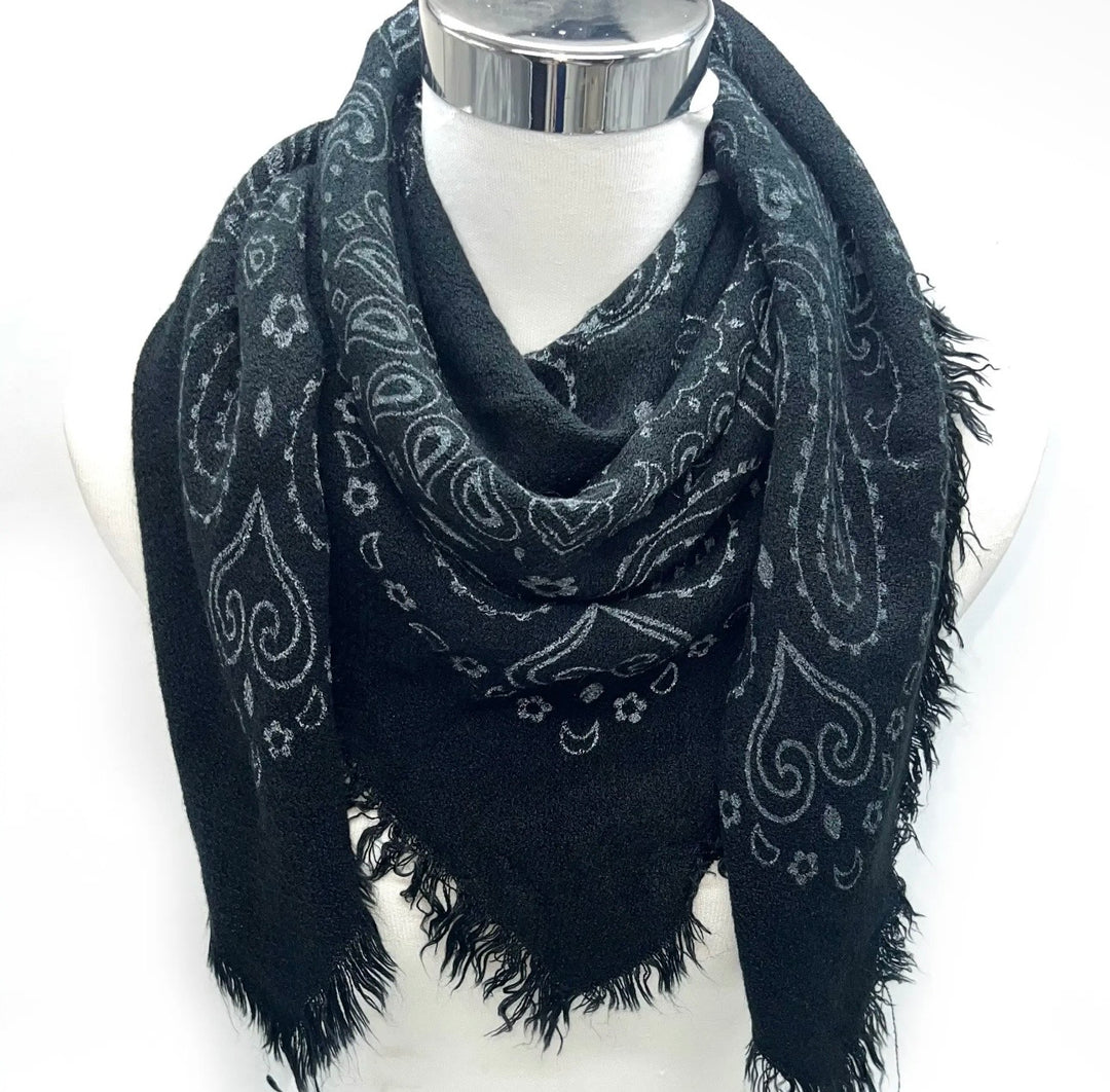 Bandana skjerf 100 x 110 cm Black