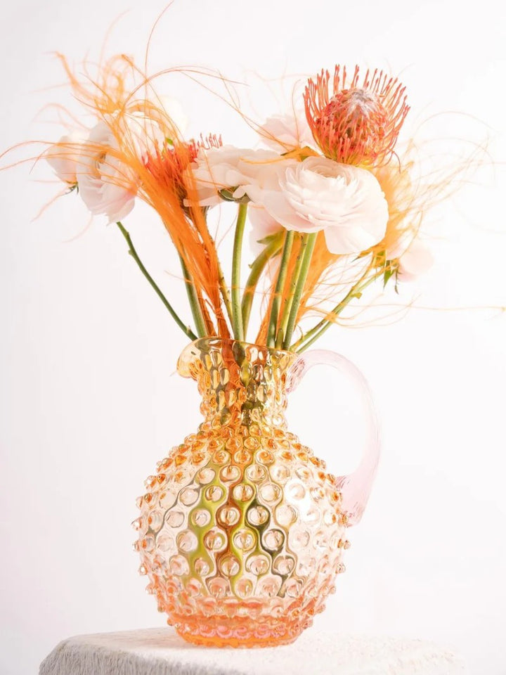 Hobnail jug 2 liter sunrise