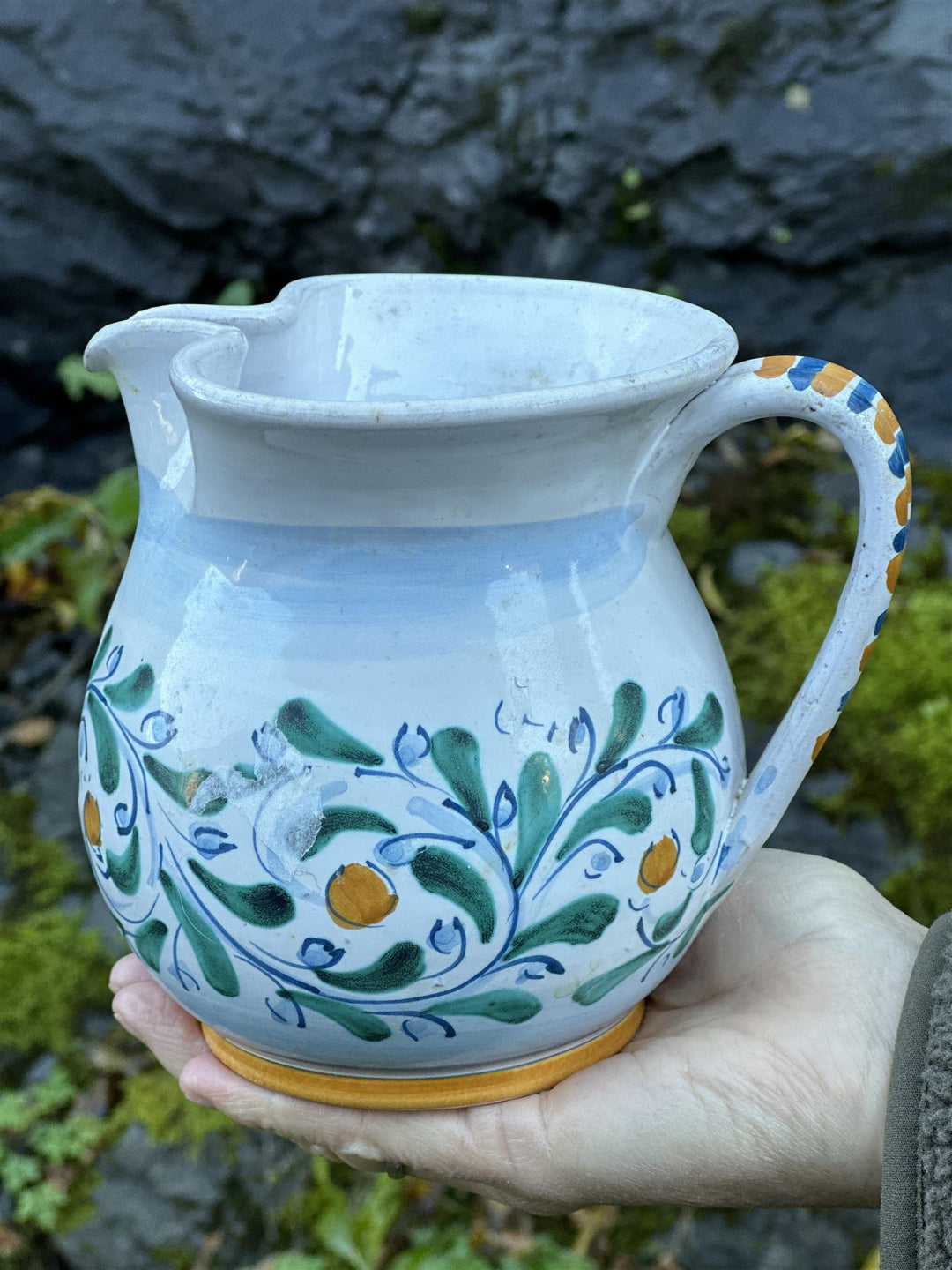 Vintage mugge H: 14 cm