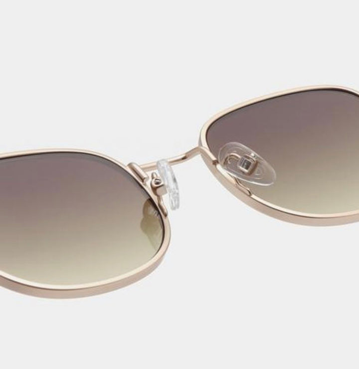 Solbrille Hello matte gold