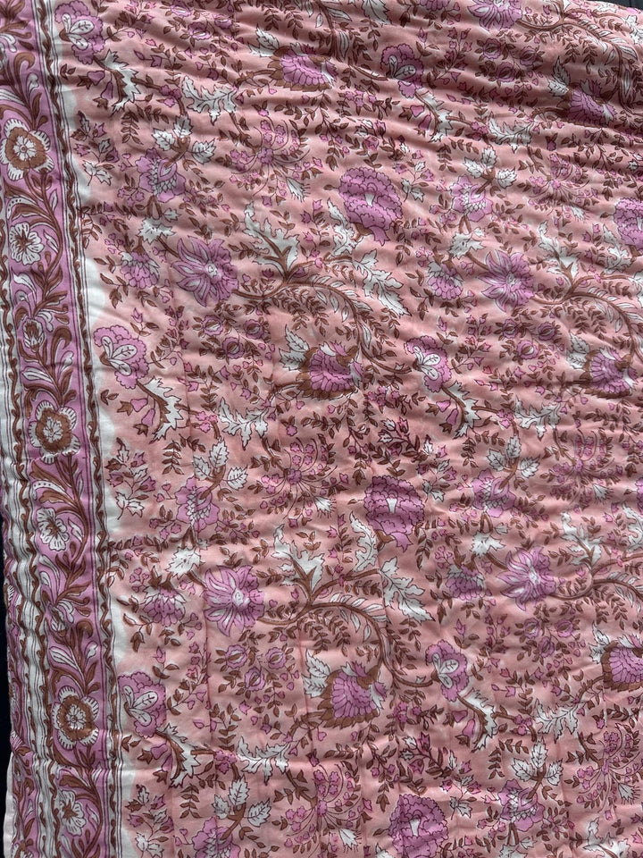 Quilt Fleur pink 150 x 250 cm