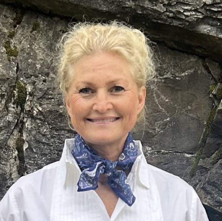 Malou lite skjerf blå