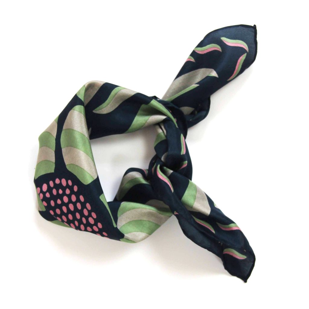 Skjerf mini forget-me-not marine navy