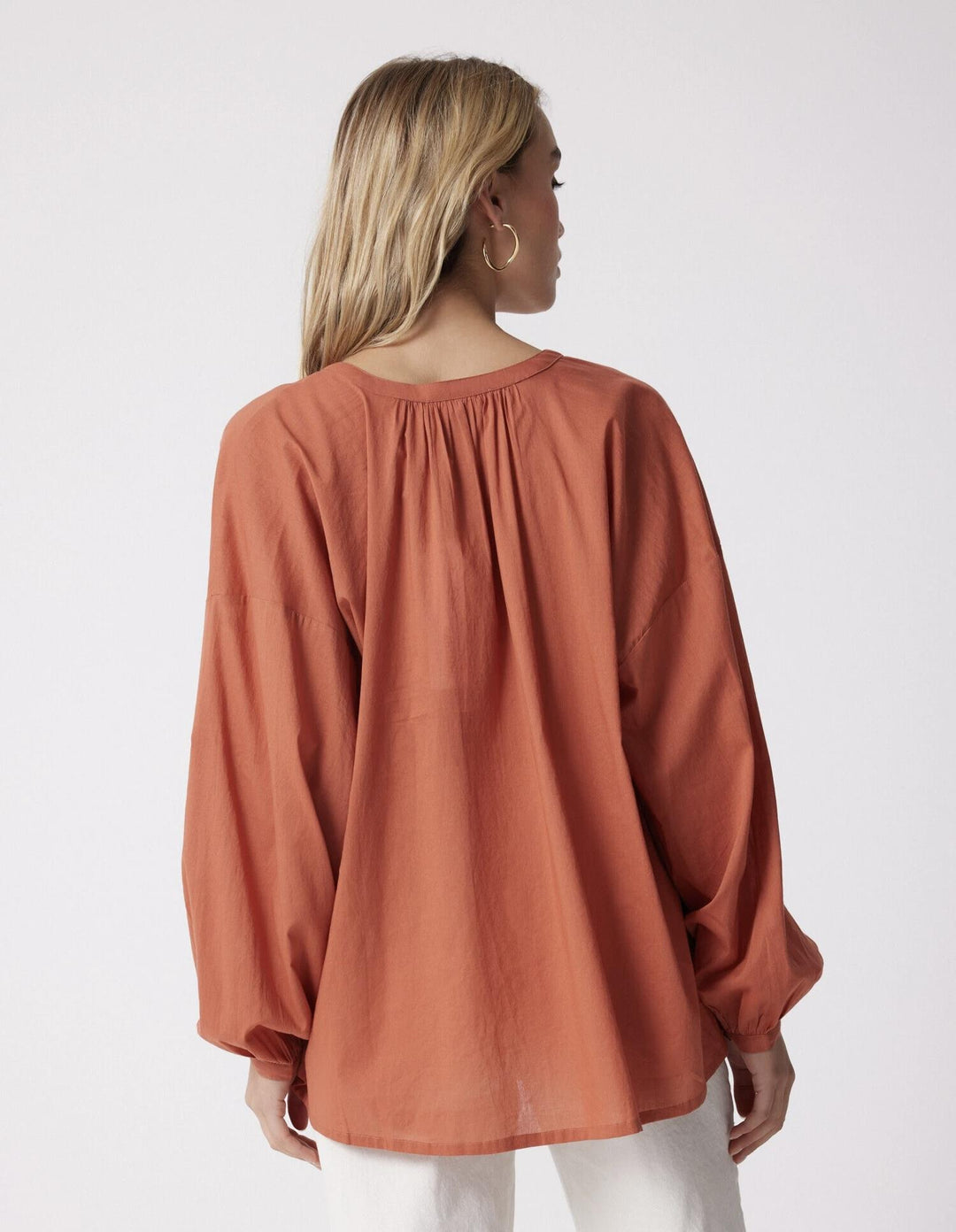 Maya bluse terre cuite