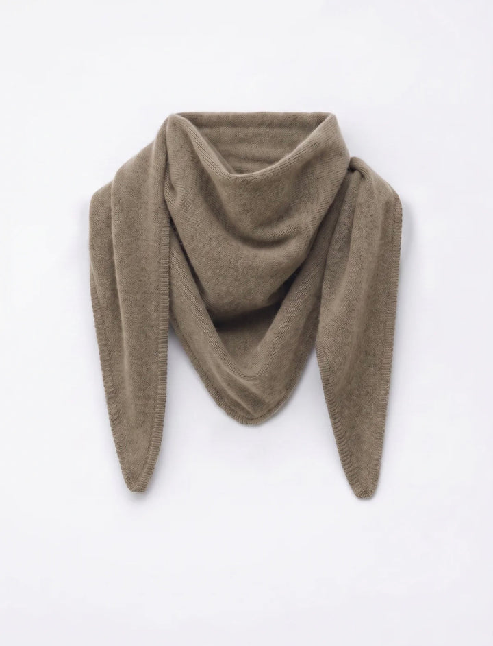 Eleonore stort trekantkjerf 100% cashmere thyme