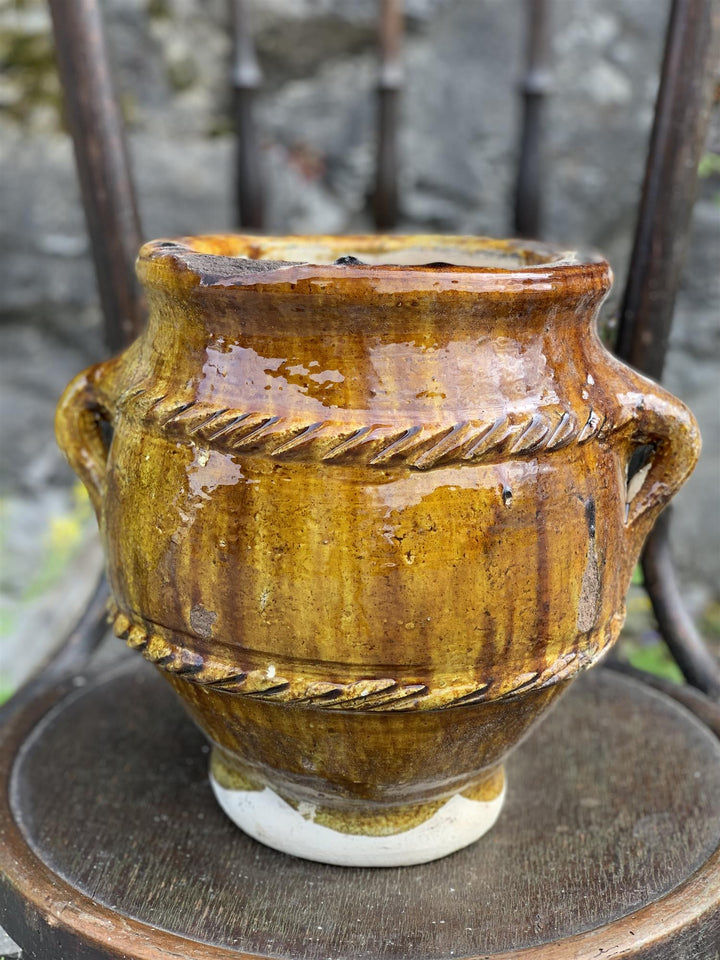 Tamegroute urne ca H: 40 cm gul