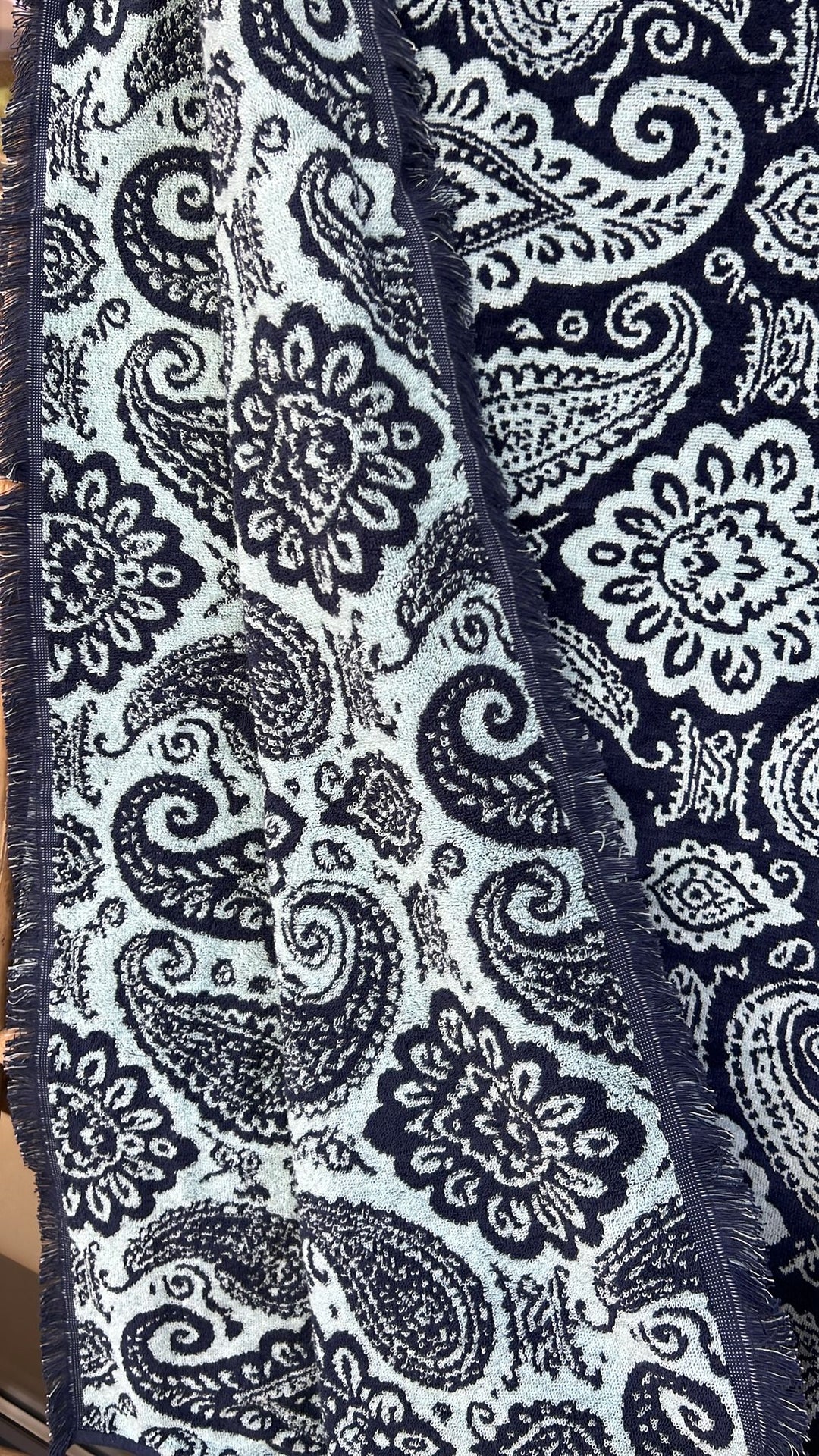 Strandhåndkle navy 100 x 190 cm