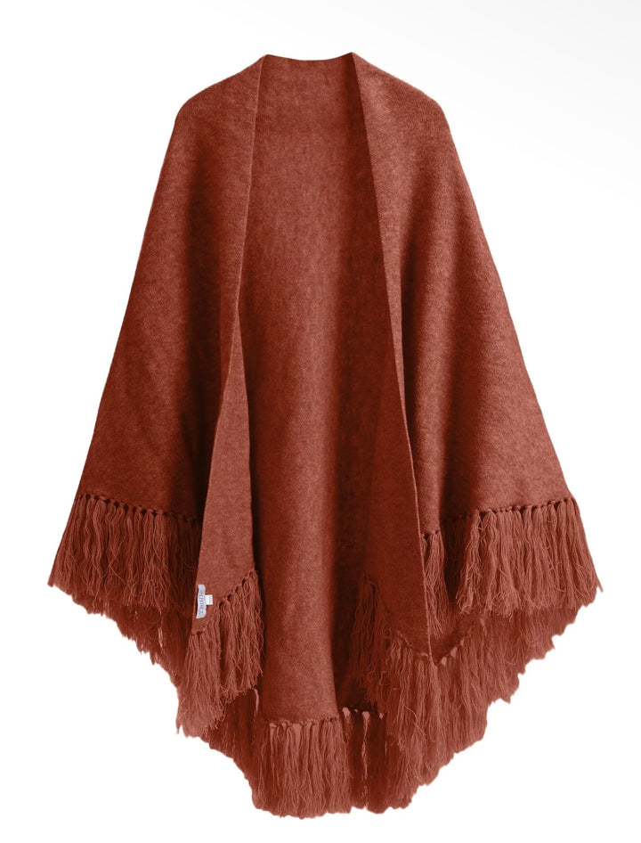 Emilie Poncho Terracotta