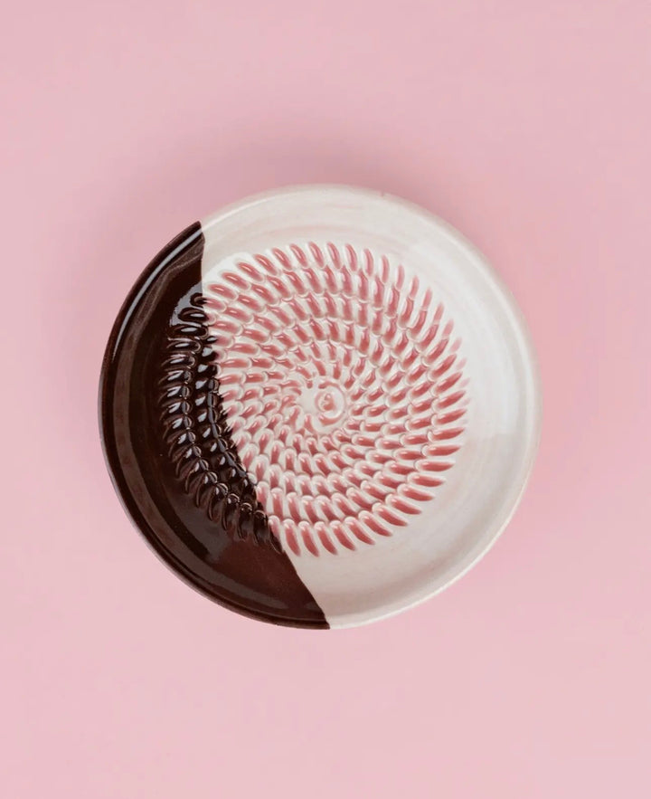 Rivjern keramikk pink/choco dip