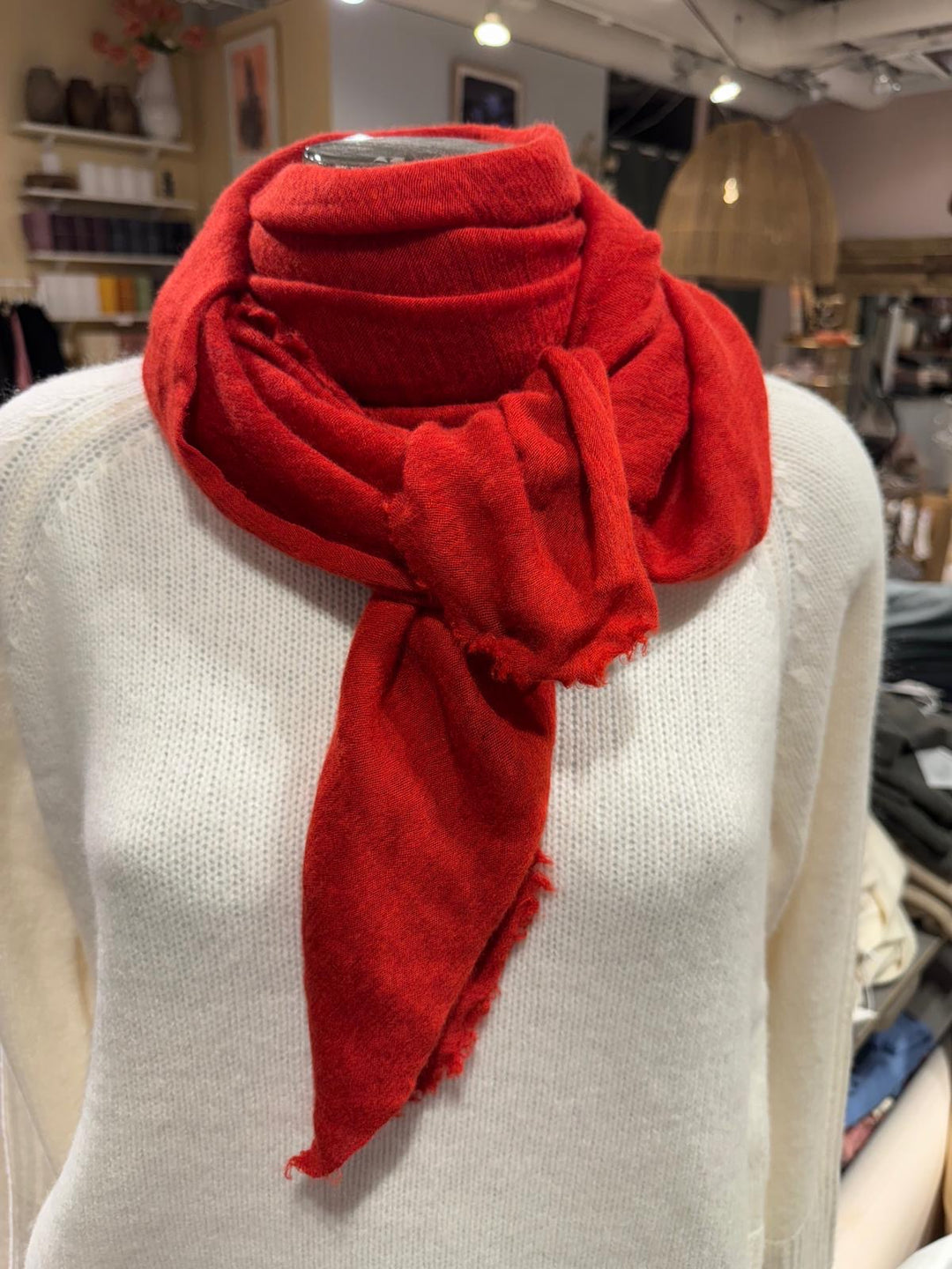 Cortina cashmere skjerf red