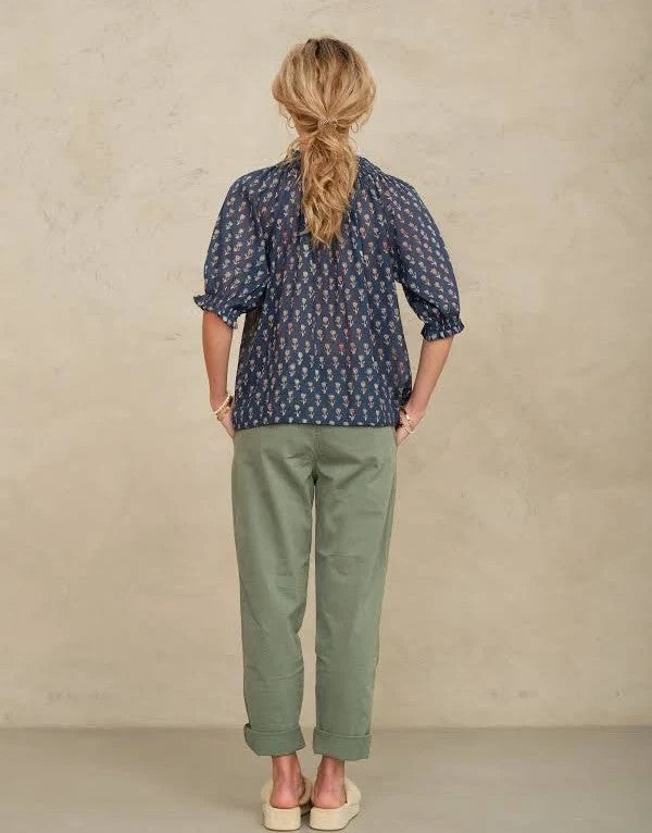 Ari bluse indigo