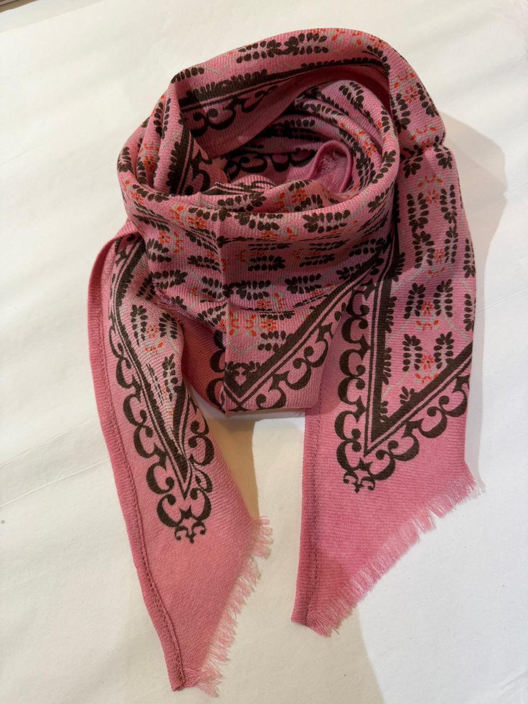 Delta ullskjerf Celeste rose