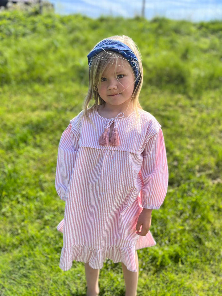 Line smekkekjole pink