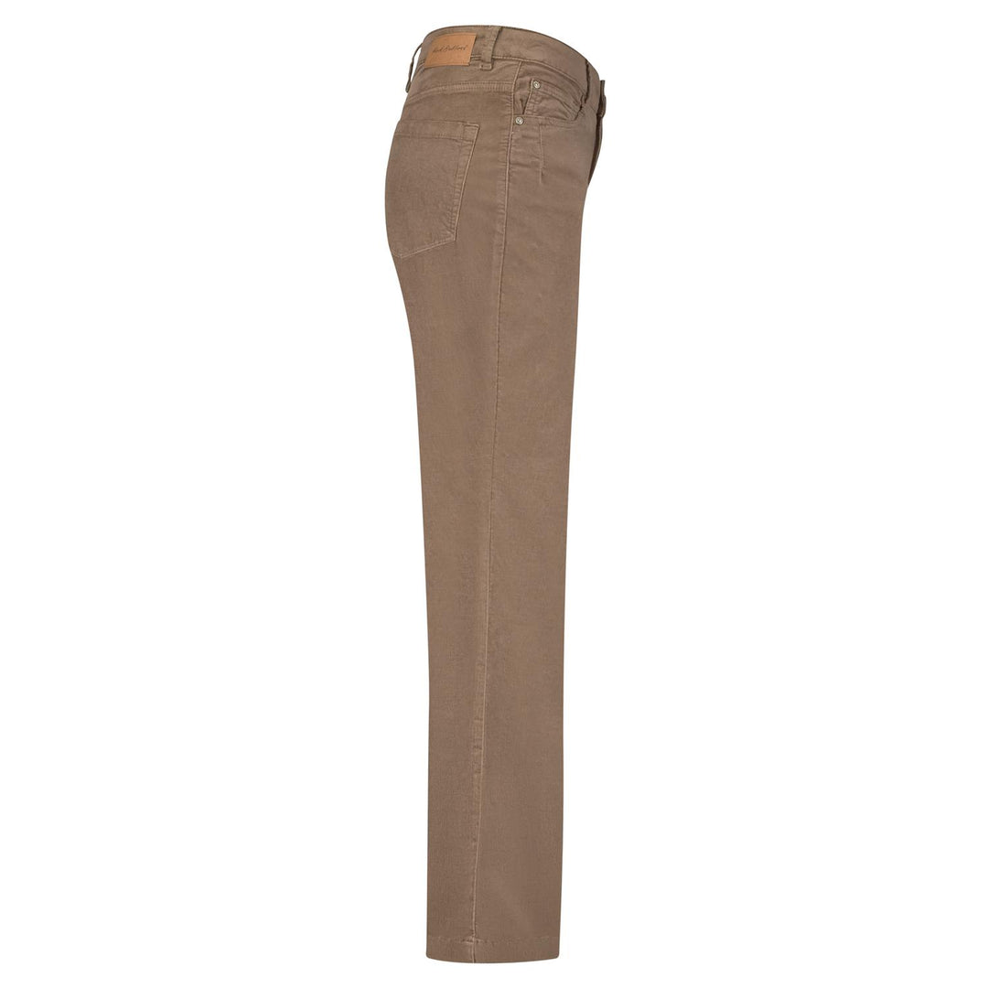 Claudette smalstripet cordfløyel warm taupe
