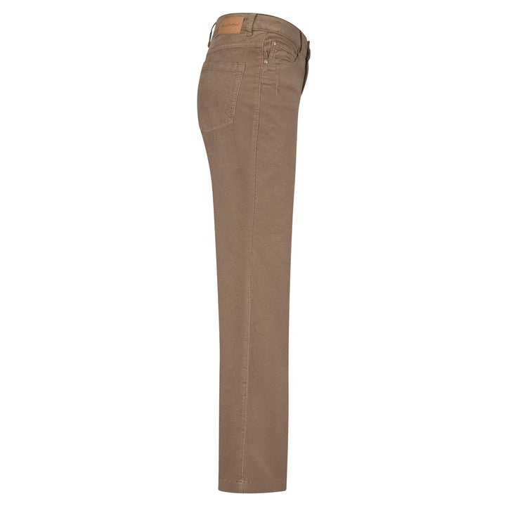 Claudette smalstripet cordfløyel warm taupe