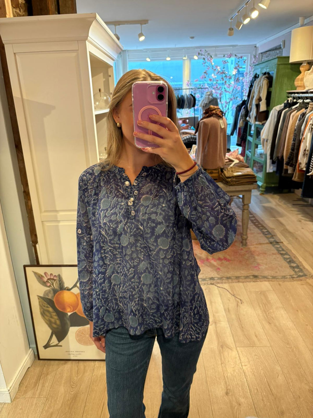 Malou bluse blå