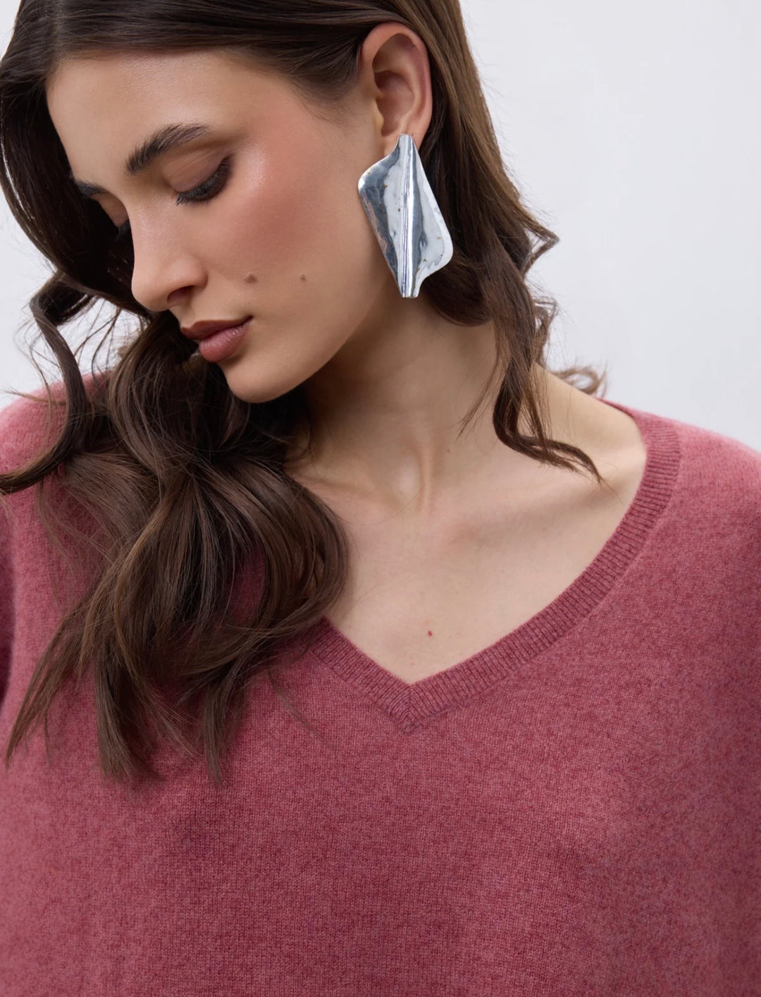 Faustine genser 100% cashmere old rose