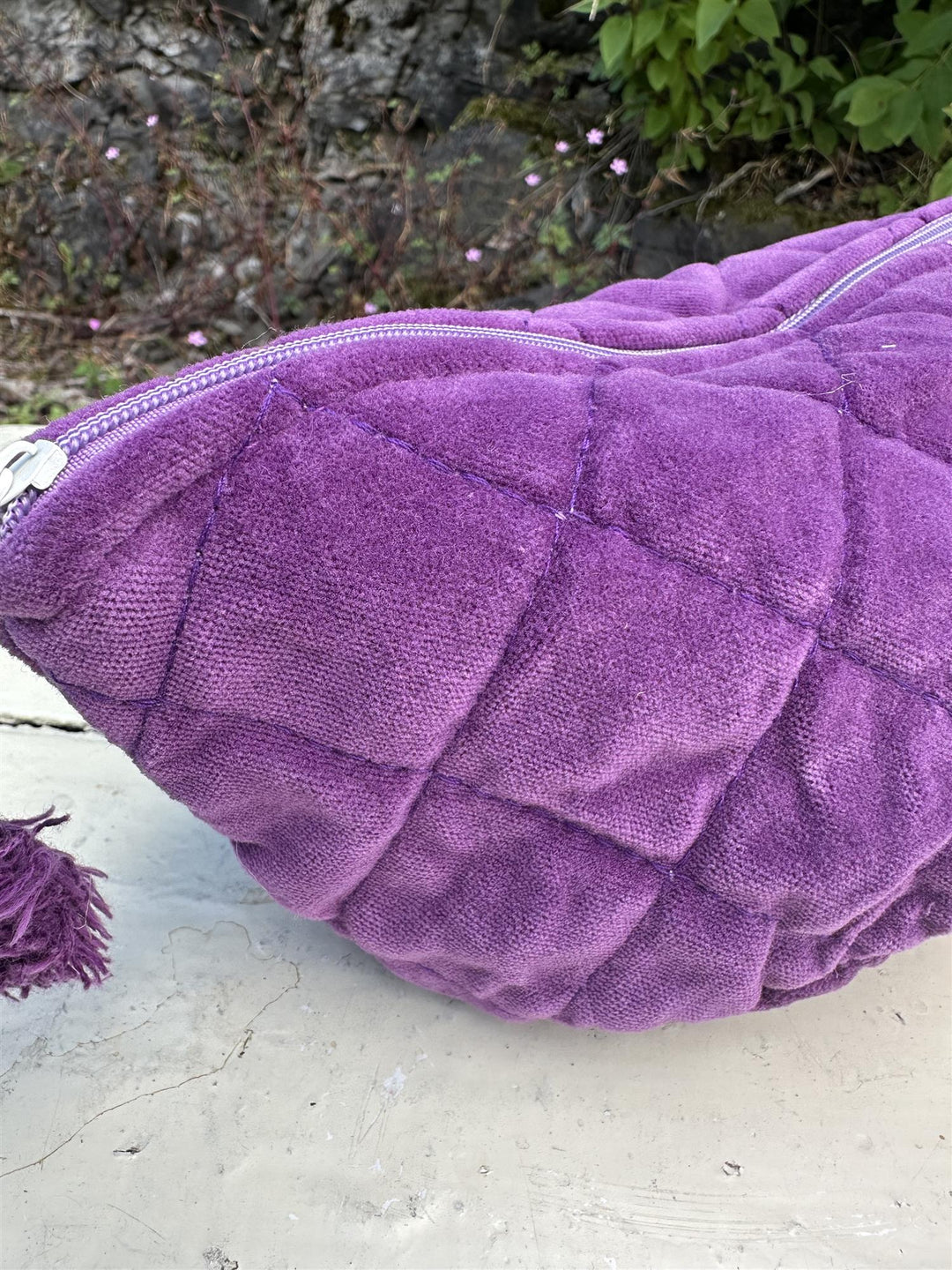 Sminkepung velur 15xH10 cm Plum