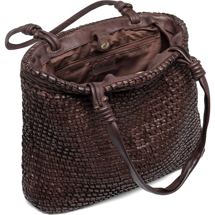 Shopper skinnveske brown